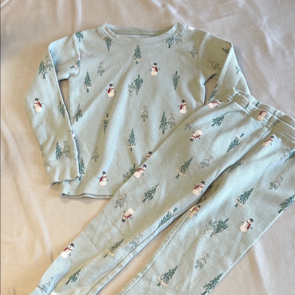 4T, Carter's Green Pajama Set with Playful Print